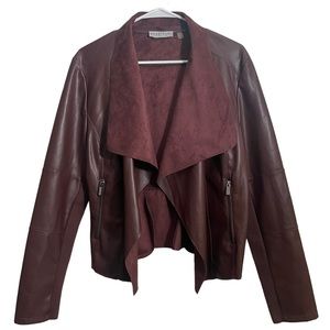 Bagatelle Faux Leather Waterfall Jacket